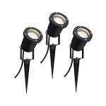 Paulmann 988.97 LED Gartenstrahler IP65 rund 92mm 3000K 3x3,5W 3x230lm 230V Schwarz Aluminium 