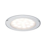 Paulmann 999.20 LED Möbeleinbauleuchten Spiegelschrank rund 65mm 2x2,5W 2x180lm 230/12V 3000K Chrom 