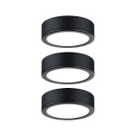 Paulmann 999.90 LED Unterschrankleuchte Pukk 3x3,5W 65mm 3x210lm 230V rund Schwarz 