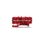 Wago 2002-1403 4-Leiter-Durchgangsklemme 2,5mm² für Anwendungen Ex e II geeignet rot 100 Stück 