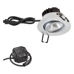 EVN LED-Deckeneinbauleuchte 4000K IP65 chrom-matt 