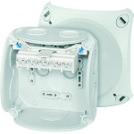 Hensel DK 0404 G Kabelabzweigkasten 1,5-4 qmm 3phasig, 6 qmm 1phasig, 5pol. Klemme 