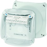 Hensel DK 0606 G Kabelabzweigkasten 1,5-6 qmm 3phasig, 10 qmm 1phasig, 5pol. Klemme 