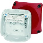 Hensel DK 0404 R Kabelabzweigkasten 1,5-4 qmm 5polig, mit rotem Deckel 