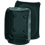 Hensel KF 1000 B Kabelabzweigkasten bis 10 qmm 3ph., 16 qmm 1ph., ohne Klemme, schwarz 