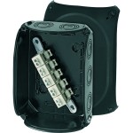 Hensel KF 1610 B Kabelabzweigkasten 2,5-10 qmm 3ph., 16 qmm 1ph., 5pol., schwarz 