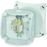 Hensel RK 0203 T Reihenklemmenkasten 1,5-2,5 qmm, 3 Klemmen WKM, mit Außenlaschen 