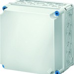 Hensel Mi 0211 Mi-Leergehäuse, Einbaumaße 275x275x191mm, nicht durchsicht. Deckel 