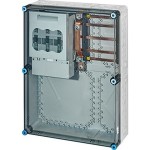 Hensel Mi 6680 Mi-NH-Sicherungslasttrennschaltergehäuse , 1xNH 1,a. Sammels., 250A, 5polig 
