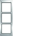 ELCOM 4013181 FMU-3/1EM Rahmen 3/1 mit Gehäuse UP Edelstahl matt MODESTA für Türsprachanlagen 