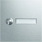 ELCOM 5810121 CZM-110 Rund-Taster Modul mit LED-Namensschild 1/1 EB Edelstahl matt MODESTA 