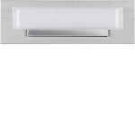 ELCOM REH032Y AVZ-REB Ruftaster, Klingeldrücker mit Namensschild und weißen LED EB Aluminium 