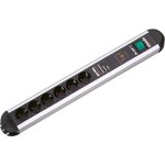 BACHMANN 331.071 PRIMO Steckdosenleiste 6x Schutzkontakt, Gerätevollschutz Schalter, 1,75 m 