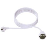 BACHMANN 341.287 Extension cable, Schutzkontakt 230V 4m weiss 