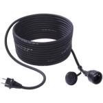 BACHMANN 343.191 Extension 3G2,5mm², H07RN-F Gummi/Neopren Schutzkontakt, schwarz, 10 m 