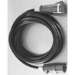 BACHMANN 344.174 Extension 5G1,5mm² schwarz, H07RN-F CEE 16A rot 400V Phasenwender, 10 m 