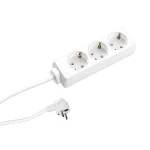 BACHMANN 387.271S SELLY Steckdosenleiste 3x Schutzkontakt, weiß, 3 m 