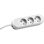 BACHMANN 388.271 SMART Steckdosenleiste 3x Schutzkontakt, geschraubt, weiß, 3 m 
