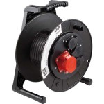 BACHMANN 399.007 Kabeltrommel 4-f IP54 leer, 3x Schutzkontakt 1x CEE 16A 