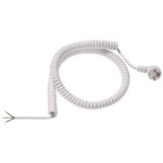Bachmann 663.270 Schutzkontakt-Spiralzuleitung 2 Meter weiß 