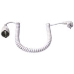 Bachmann 672.281 Schutzkontakt-Spiralverlängerung 4 Meter weiß 