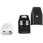 BACHMANN 900.012 Euroflachkupplung schwarz, Schraubanschluss VE 3 Stk. im Polybeutel 