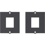 BACHMANN 917.062 Custom Modul Rahmen für 1x Keystone, mit Metallhalterung, schwarz 