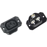 BACHMANN 917.171 Kaltgerätedose IEC320 C13, mit Schraubanschlüssen schwarz 