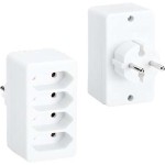 BACHMANN 921.273 Multistecker 4xEuro, weiß 4x2,5A/230V 