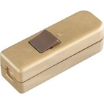 Bachmann 924.050 Schnur-Zwischenschalter gold/braun 