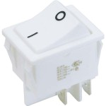 Bachmann 924.094 Einbau-Wippenschalter weiß 16(6)A 250V 2-polig 