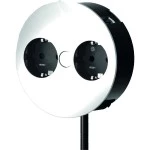 BACHMANN 931.000 TWIST 2S 2x Schutzkontakt, Schutzkontakt-Montagestecker, Edelstahl, 2 m 