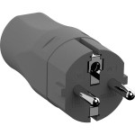 BACHMANN 960.201 Montagestecker weiß, CEE 7/7 2-polig mit Schutzkontakt 