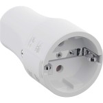 BACHMANN 960.203 Montagekupplung weiß, CEE 7/3 2-polig mit Schutzkontakt 