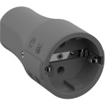 BACHMANN 960.303 Schutzkontaktkupplung CEE 7/3 16A/250VAC, Montage, grau 