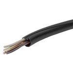 Fränkische 1PPSM-07U.50 1PPSM-07U.50 schwarz 50mKu-Wellrohr UV geschlitzt überlappend 3680000700 50 Meter 