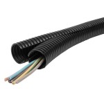 Fränkische 2PPSM-70U.10 2PPSM-70U.10 schwarz 10mWellrohr teilbar UV 3840007000 10 Meter 