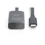Digitus DA-73108 Aktives USB 3.2 Gen1 5G Verlängerungskabel, USB-C - USB-C, 5m 