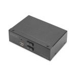 Digitus DS-12851 KVM Switch, 2x1 DP, DP Out,USB 