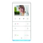 TCS IVW5111-0145 Video Innenstation zum Freisprechen Serie TASTA mit weißem Passepartout Aufputzmontage weiß 