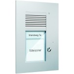 TCS PUK01/1-EN Audio Außenstation Serie PUK 1 Klingeltaste (rechtsbündig) 1-spaltig UP silber 