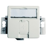 Telegärtner 100021415 Modul-Aufnahme 1-fach UP/50 alpinweiß leer für BR 