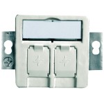 Telegärtner 100021416 Modul-Aufnahme 2-fach UP/50 alpinweiß leer für BR 