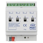 MDT AKI-0416.04 KNX Schaltaktor 4-fach, 4TE REG, 16/20 A, 230 V AC, C-Last, Industrie, 200 µF 