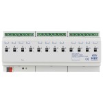 MDT AKI-1216.04 KNX Schaltaktor 12-fach, 12TE REG, 16/20 A, 230 V AC, C-Last, Industrie, 200 µF 