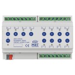 MDT AKS-1216.03 KNX Schaltaktor 12-fach, 8TE REG, 16 A, 230 V AC, C-Last, Standard, 140 µF 