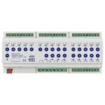 MDT AKS-2416.03 KNX Schaltaktor 24-fach, 12TE REG, 16 A, 230 V AC, C-Last, Standard, 140 µF 