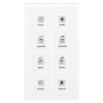 MDT BE-GT08W.01 KNX Glastaster Plus 8-fach, Weiß 