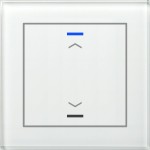 MDT BE-GTL10W.A1 KNX Glastaster II Light 1-fach, RGBW, Weiß, Jalousie 