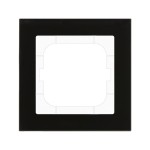 MDT BE-GTR163S.01 KNX Glasrahmen 1-fach für 63 mm Programme Schwarz 